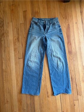 American Eagle Outfitters Light Blue Wide Leg Jeans